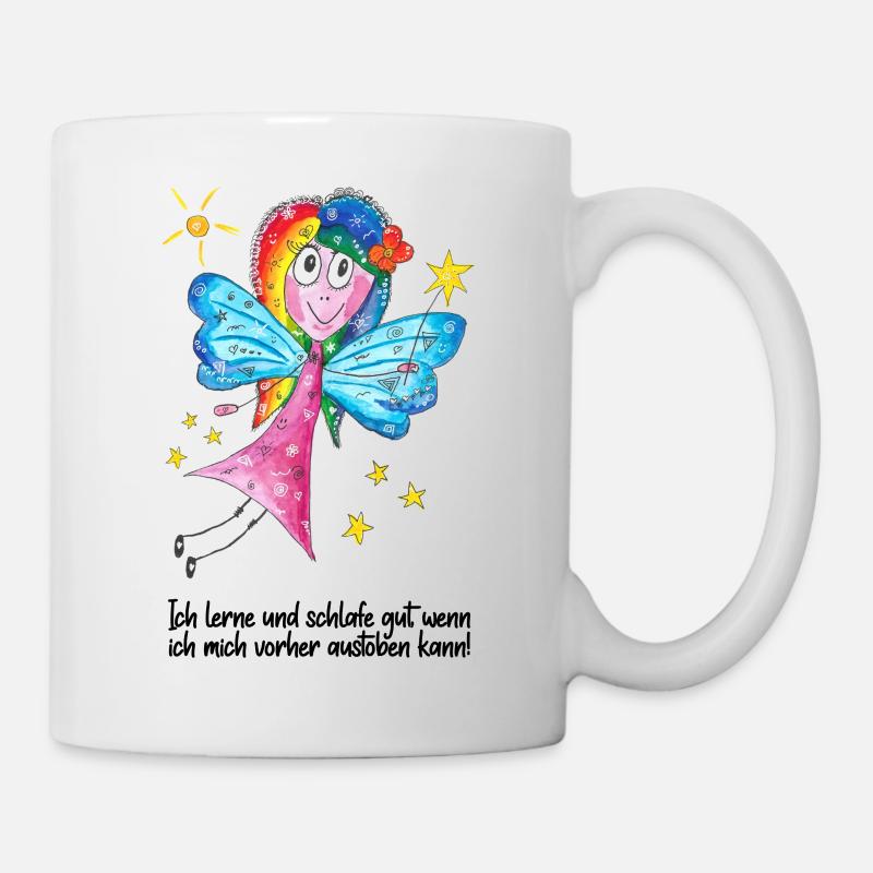 Generatorin Motiv Fee - gut lernen & schlafen - Tasse - Weiß
