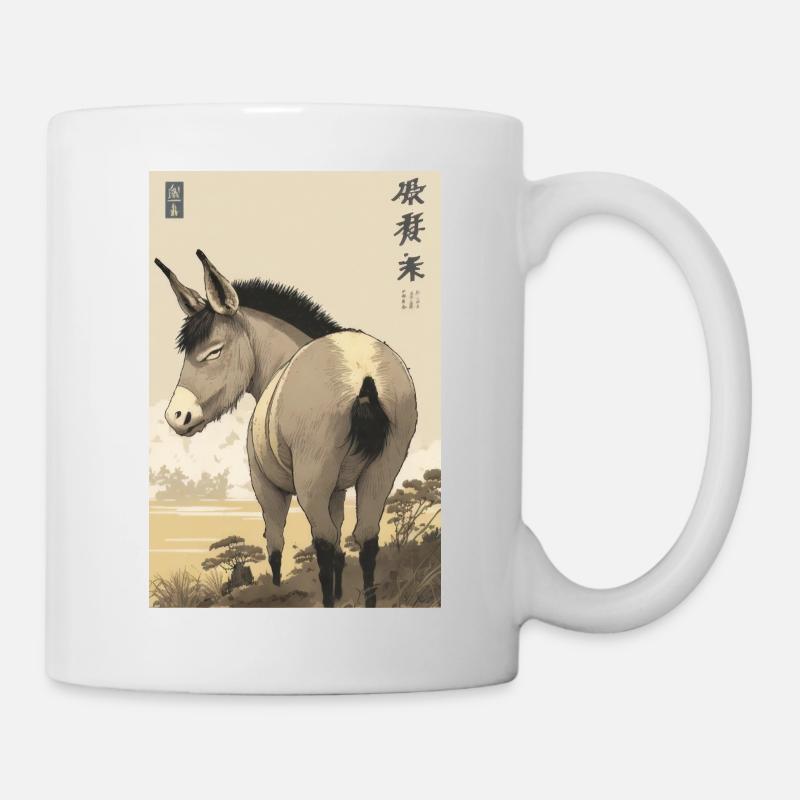 Donkey Ukiyo - Mug - white