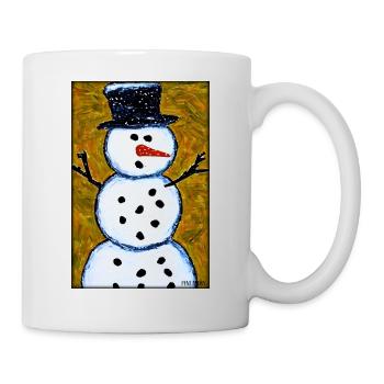 Snowman Snow Winter Christmas Advent - Mug - white - Right