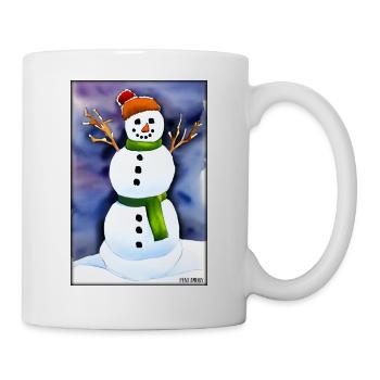 Snowman Snow Winter Christmas Advent - Mug - white - Right