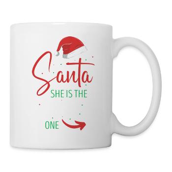 Cher Père Noël, elle est le gentil couple de Noël - Mug blanc - blanc - Droite