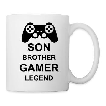 son brother gamer legend - Tasse - Weiß - Rechts