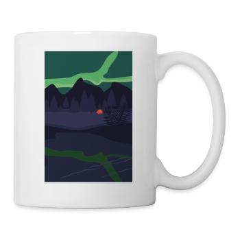 Aurora Borealis Northern Lights - Mug - white - Right