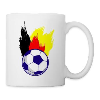 Fußball Football - Mug blanc - blanc - Droite