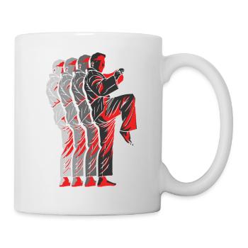 Koreanischer Kampfsport Taekwondo - Tasse - Weiß - Rechts