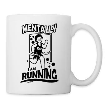 Laufen Joggen Sport Rennen Training Geschenk - Tasse - Weiß - Rechts