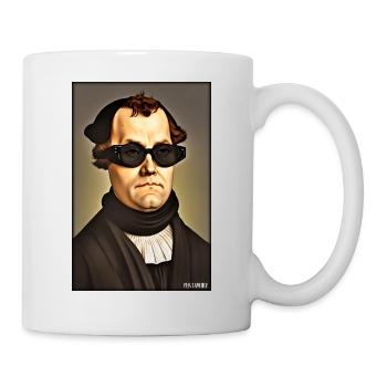 Martin Luther Sunglasses Religion Church - Mug blanc - blanc - Droite