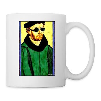 Martin Luther Sunglasses Religion Church - Mug blanc - blanc - Droite