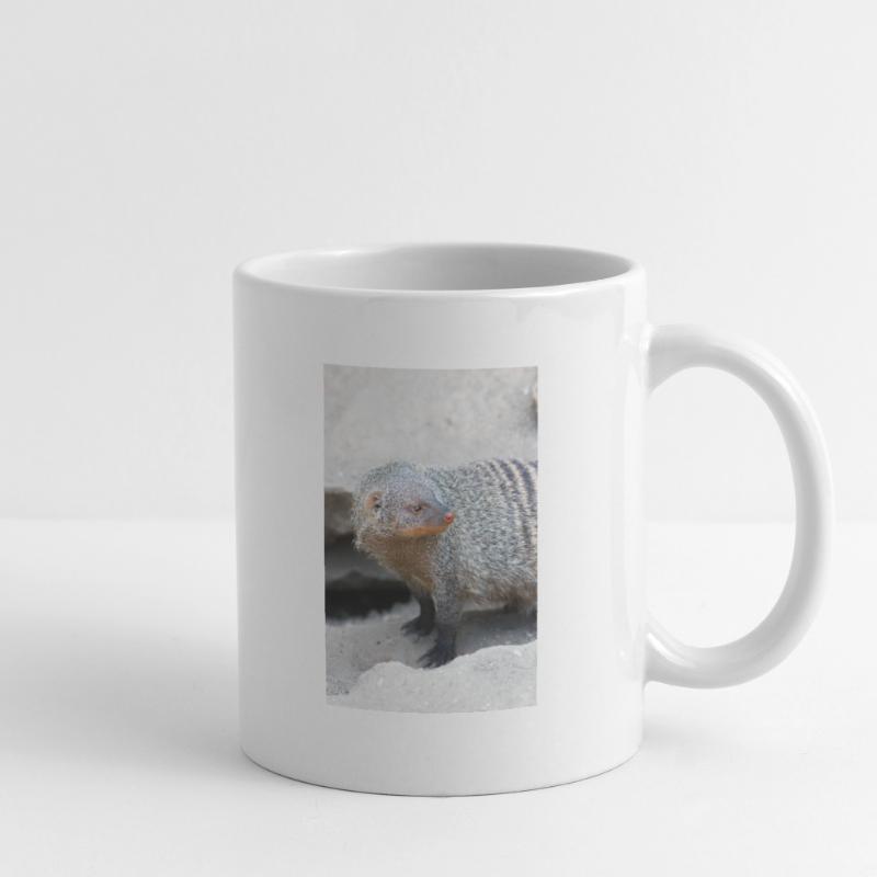 Gebänderte Manguste oder Zebramanguste Tasse