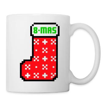 8bits Christmas Stocking - Mug blanc - blanc - Droite