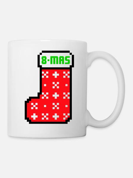 8bits Christmas Stocking - Mug blanc - blanc