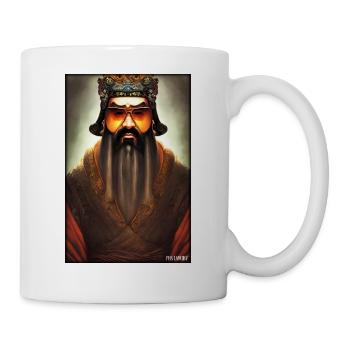Confucius sunglasses philosopher China Asia - Mug - white - Right