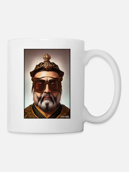 Confucius Sunglasses Philosopher China Asia - Mug - white