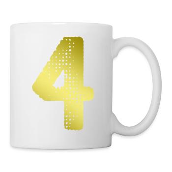 Maillot 4 numéros - Mug blanc - blanc - Droite