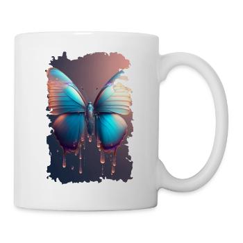 Melting butterfly - Mug - white - Right