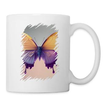 Melting butterfly - Mug - white - Right