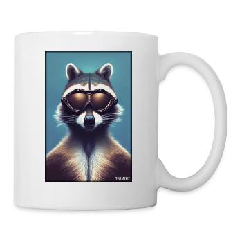 Raccoon Sunglasses Wildlife Forest Animal Forest Nature - Mug - white - Right