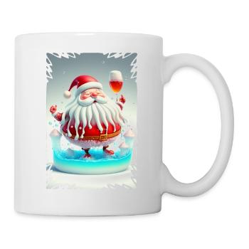 Gelee-Weihnachtsmann - Tasse - Weiß - Rechts