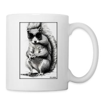 Squirrel Sunglasses Wildlife Forest Animal Forest - Mug - white - Right