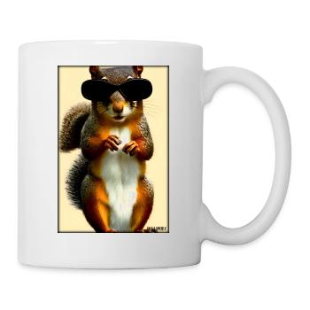 Squirrel Sunglasses Wildlife Forest Animal Forest - Mug - white - Right