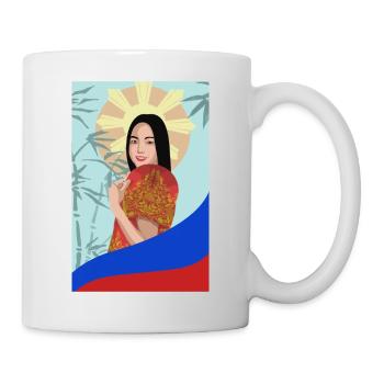 Philippinen Filipina Stolz Flagge Pinay I Geschenk - Tasse - Weiß - Rechts