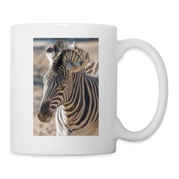 Zebra (in german Zebra or Zebras) Hippotigris - Mug - white - Right