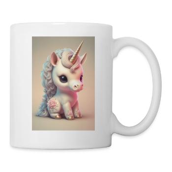 Bébé licorne - Mug blanc - blanc - Droite