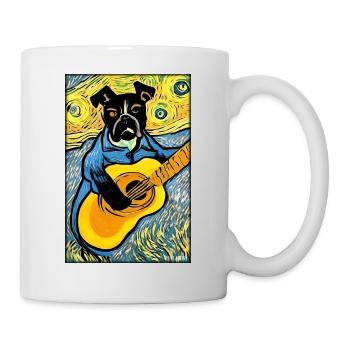 Dog Guitar Pet Musician Dog Friend - Mug - white - Right