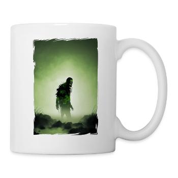 Zombie Illustration Minimalistisches Design - Tasse - Weiß - Rechts