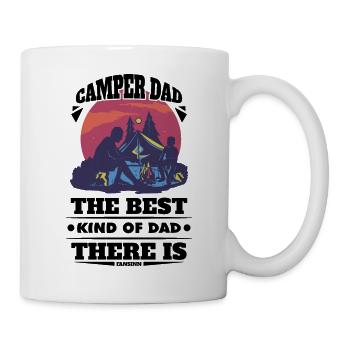 Camping Campingplatz Urlaub Zelt Geschenk - Tasse - Weiß - Rechts