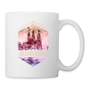Braunschweig Deutschland Stadt Skyline Heimat - Tasse - Weiß - Rechts