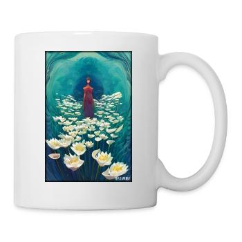 Lilies Family Fleur Spring Meadow Green - Mug blanc - blanc - Droite