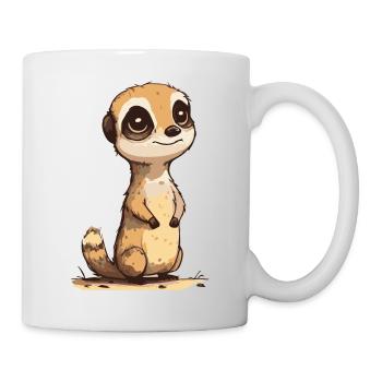 Suricate comique mignon Kawaii - Mug blanc - blanc - Droite