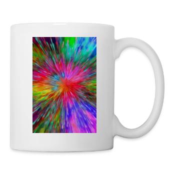 Très bel art avec toutes les couleurs - Mug blanc - blanc - Droite