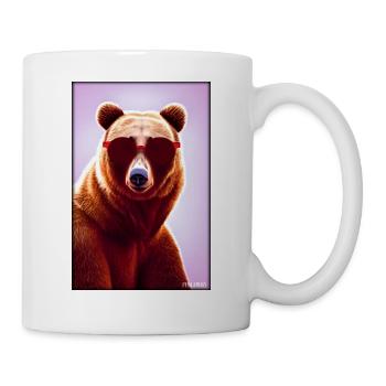 Bear Sunglasses Wildlife Forest Animals Wilderness - Mug - white - Right