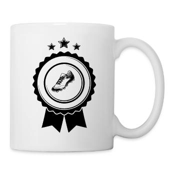 Fußball Soccer - Tasse - Weiß - Rechts