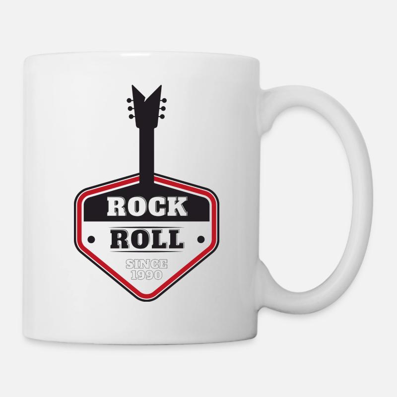 ROCK 'N' ROLL SEIT 1990 - Tasse - Weiß