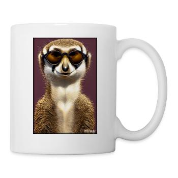 Suricates Zoo Animaux Nature Faune Surikate Zoo - Mug blanc - blanc - Droite