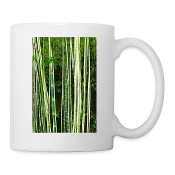 wild gewachsener Bambus Wald - Tasse - Weiß - Rechts