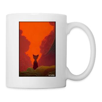 Fuchs Tierwelt Waldtier Tiere Wildnis - Tasse - Weiß - Rechts