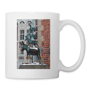 Stadtmusikanten - Tasse - Weiß - Rechts