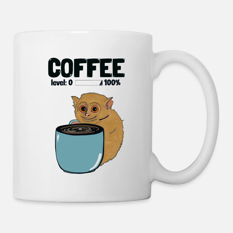 Kaffee-Level 100 - Kaffeetasse - Kobold-Maki - Tasse - Weiß