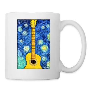 Guitar Music Art Guitarist Instrument Band - Mug - white - Right