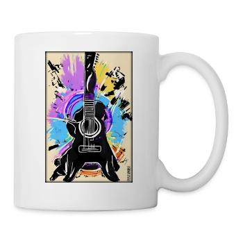 Guitar Music Art Guitarist Instrument Band - Mug - white - Right