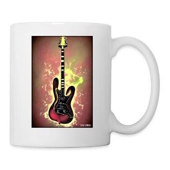 Guitar Music Art Guitarist Instrument Band - Mug - white - Right