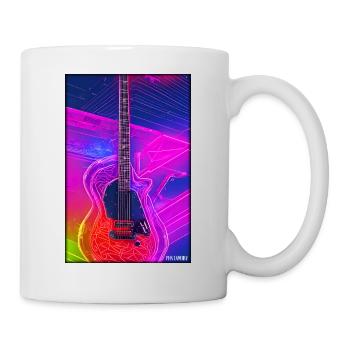 Guitar Music Art Guitarist Instrument Band - Mug - white - Right