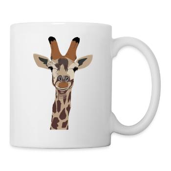 Giraffe Head Giraffe Portrait - Mug - white - Right