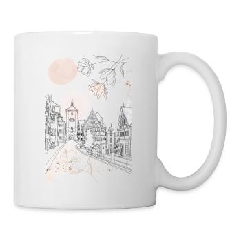 Rothenburg ob der Tauber // Illustration - Mug - white - Right