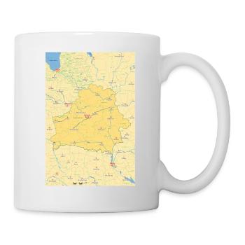 Belarus Karte Weißrussland - Tasse - Weiß - Rechts
