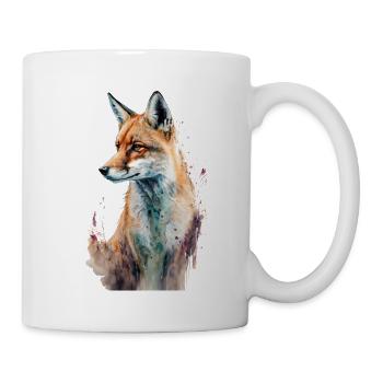 Fox Portrait Watercolors - Mug - white - Right